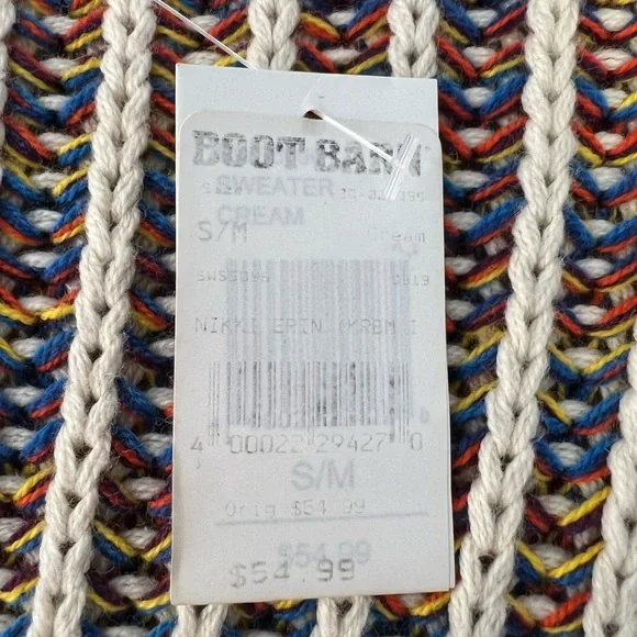 Long SWEATER w/hood - Multi-color Cotton knit - SALE! - Picture 15 of 16